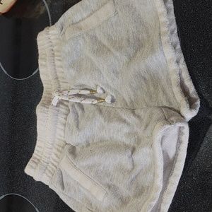 Girls Grey Iridescent Shorts Medium (7-8)